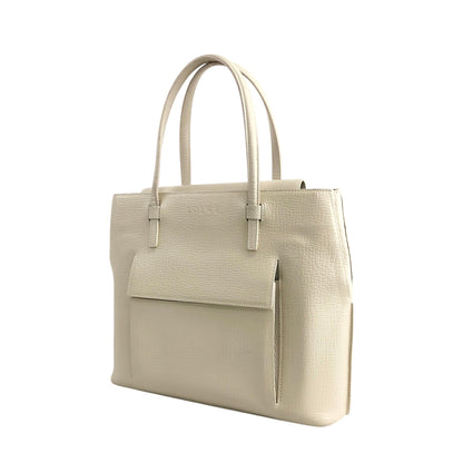 LOEWE Logo Embossed Handbag Ivory Vintage eu3utx