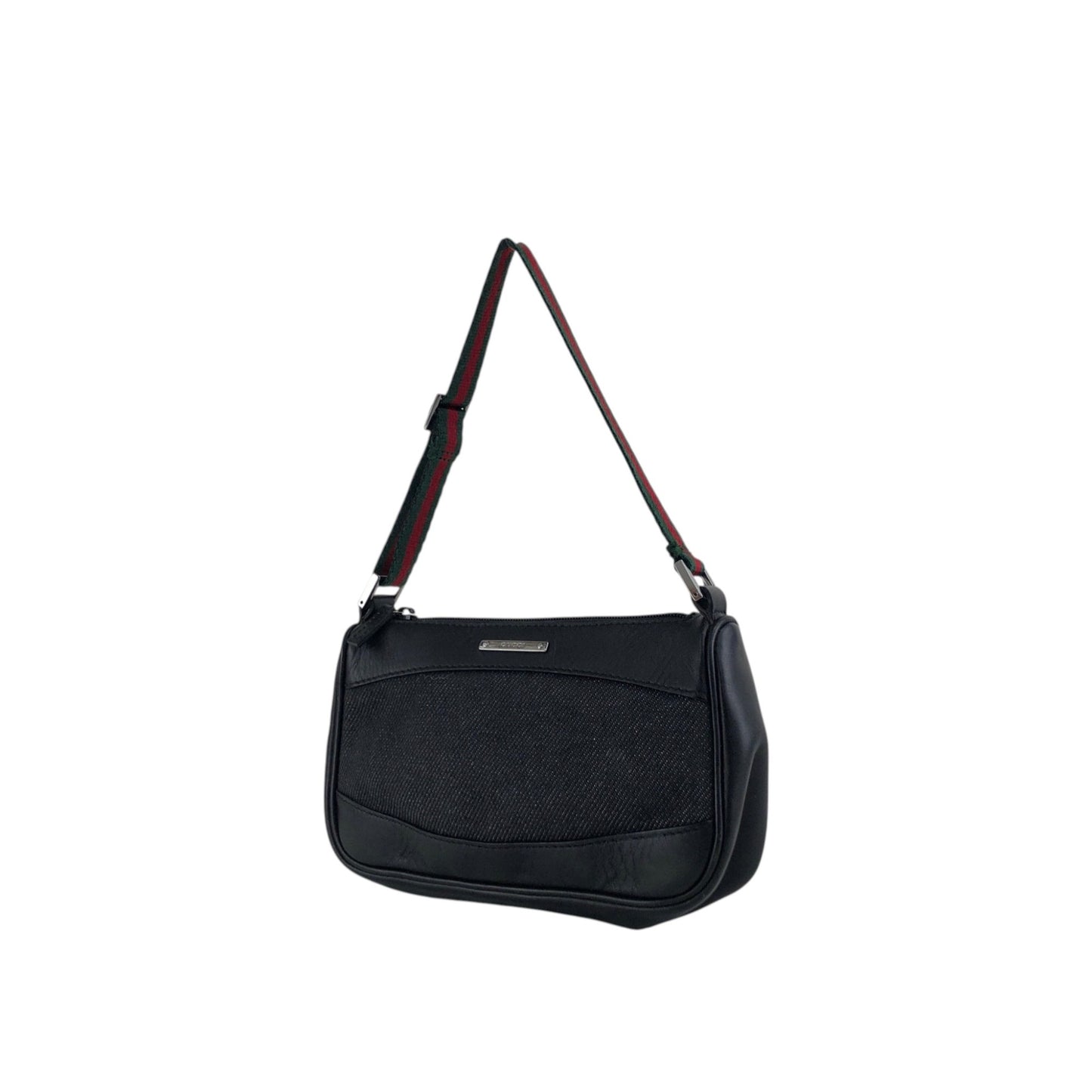 GUCCI Sherry Line Handbag Black Vintage zbzjgu