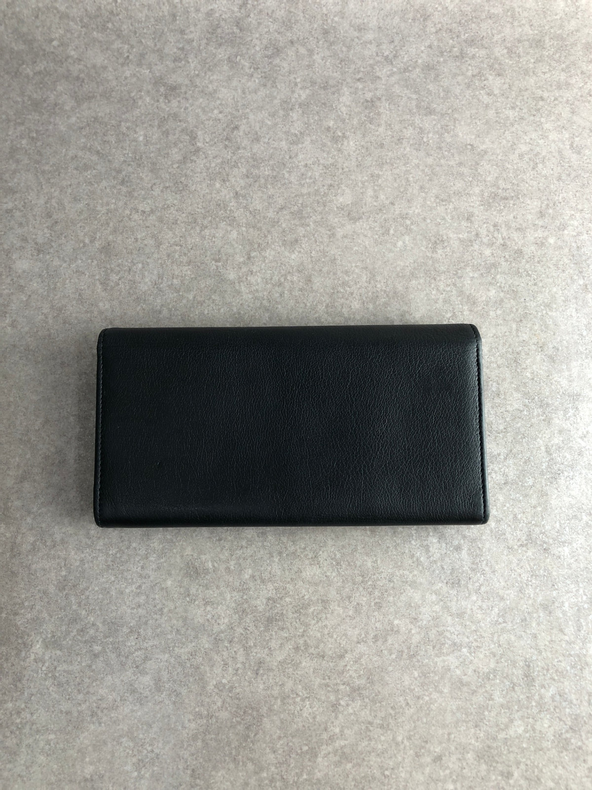 Yves Saint Laurent YSL Logo Long Wallet Black Vintage ipdgzz