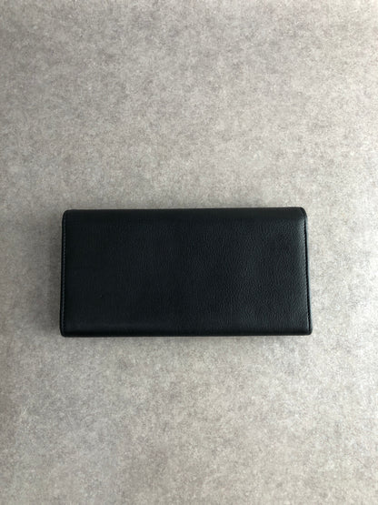 Yves Saint Laurent YSL Logo Long Wallet Black Vintage ipdgzz