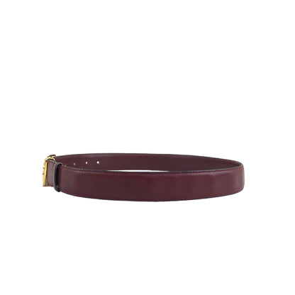 CELINE Horse Carriage Belt Bordeaux Vintage hea43y