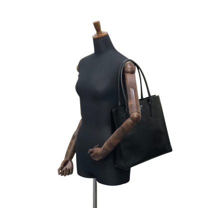 PRADA Triangle Logo Totebag Black Vintage gmc6dm