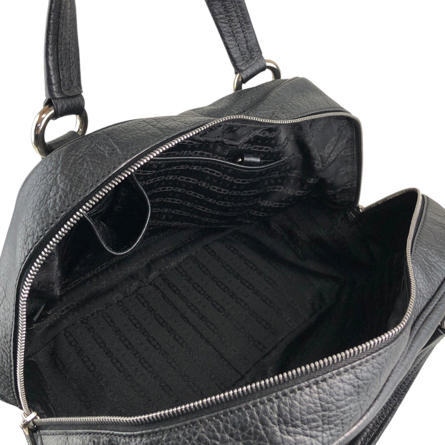 CELINE Blason Small Boston bag Handbag Black Vintage 2bg7ri