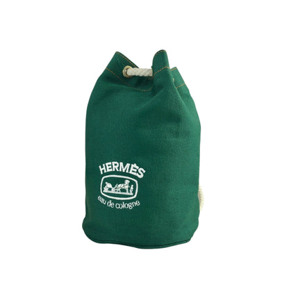 HERMES 抽繩單肩包 綠色 復古 2xk83n