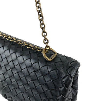 Bottega Veneta OLIMPIA Chain Shoulder bag Black Vintage wkfbrv