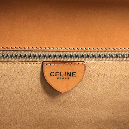 CELINE Macadam Gancini Handbag Brown Vintage hjb52j