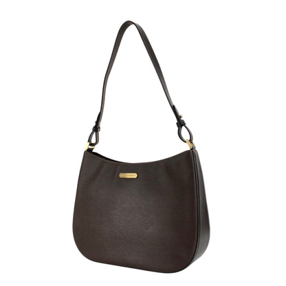 BURBERRY Logo Shoulder bag Brown Vintage 6skns5