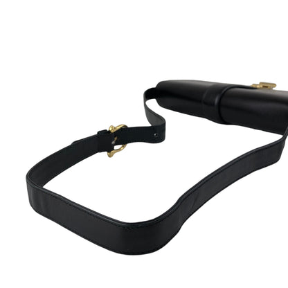 CELINE Horse Carriage Shoulder bag Black Vintage nwv32c