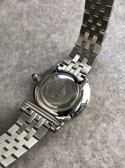 Salvatore Ferragamo Logo Quartz Watch Silver SFMV00322 Vintage pdubvx