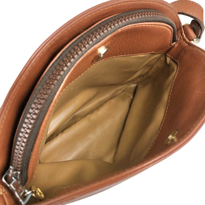 CELINE Blason Shoulder bag Brown Vintage 5amhvr