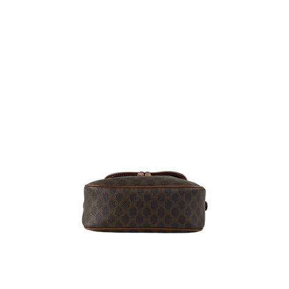 CELINE Macadam Blason Tassel Shoulder bag Brown Vintage zfbk3f