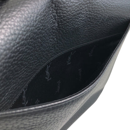 Yves Saint Laurent Logo Shoulder bag Black Vintage vgm3f4