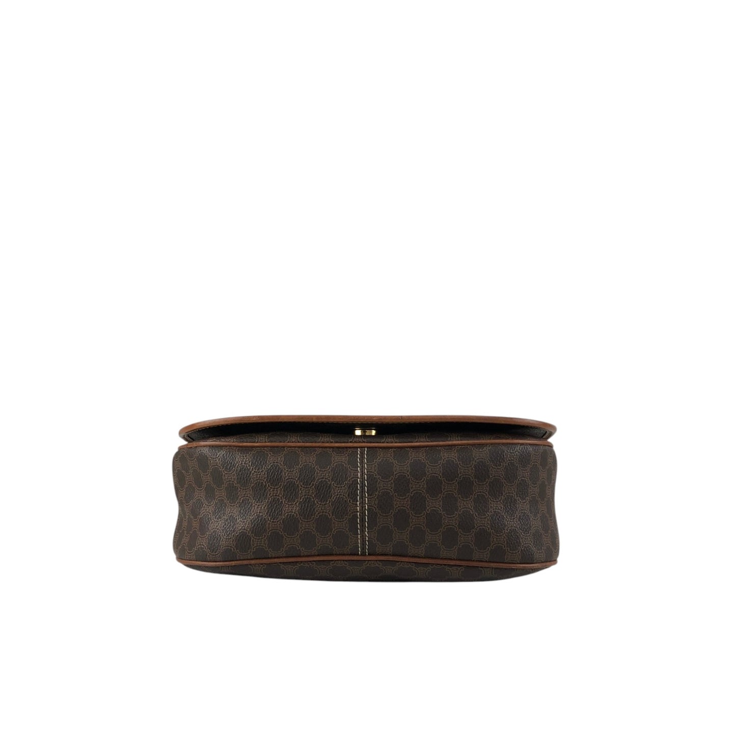 CELINE Macadam Blason Shoulder bag Brown Vintage hpe7an