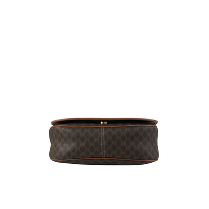 CELINE Macadam Blason Shoulder bag Brown Vintage hpe7an