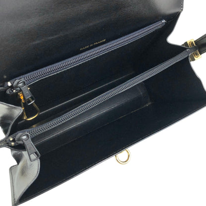 CELINE Gancini Shoulder bag Black Vintage gssz7x