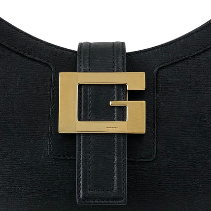 GUCCI G Motif Shoulder bag Black Vintage 3z62yh