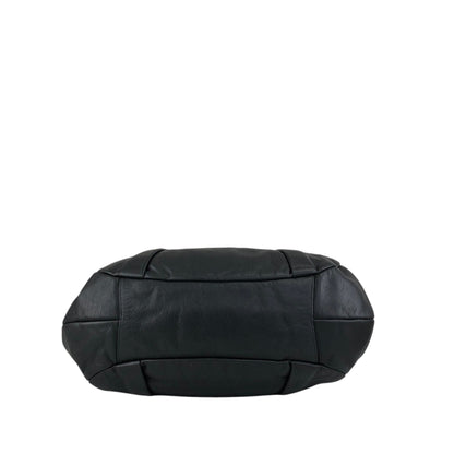 PRADA Logo Two-way Handbag Shoulder bag Black Vintage b3cs48