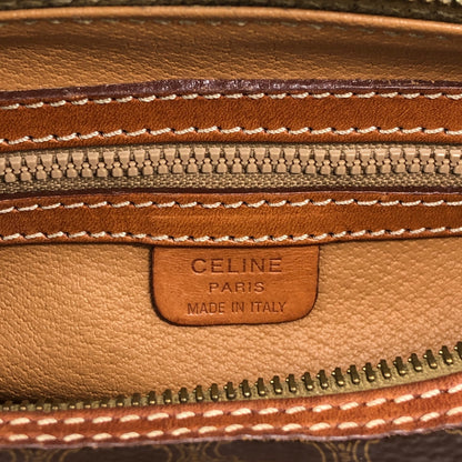 CELINE Macadam Blason Handbag Brown Vintage 4iwnzj