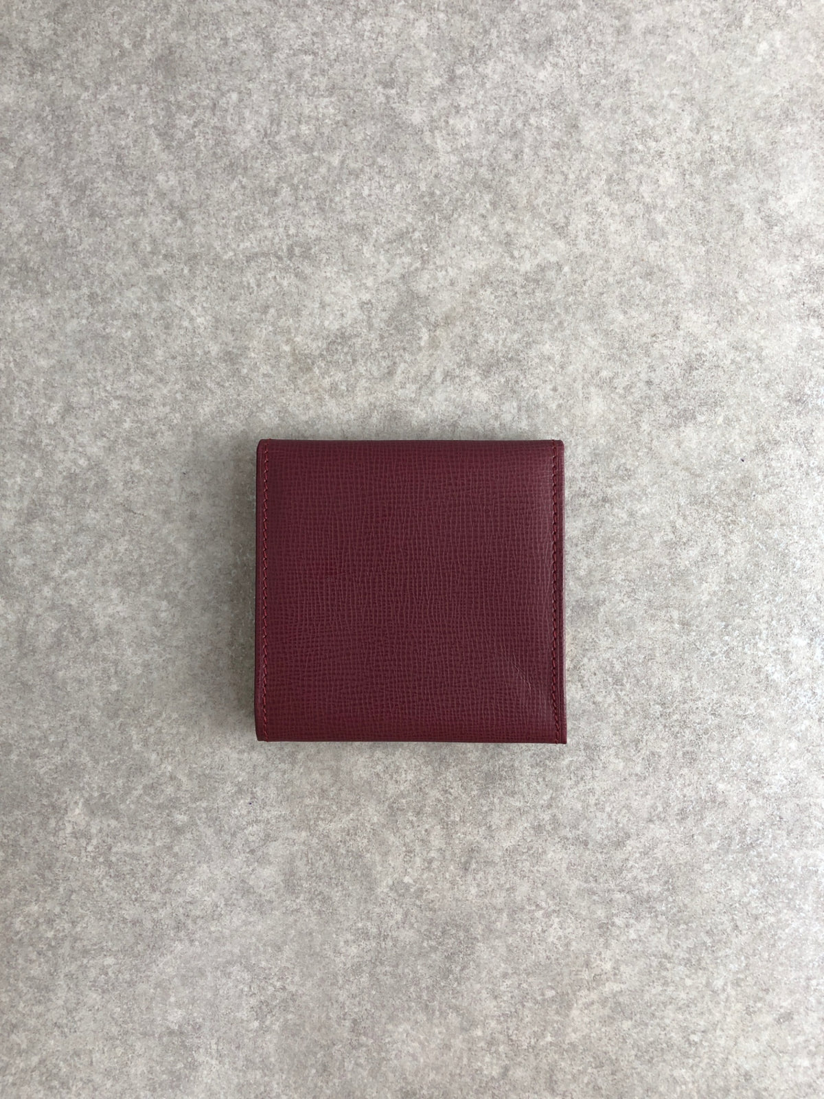 Cartier Logo Coin Purse Bordeaux Vintage 7pxaxi