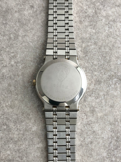 GUCCI Logo  Watch Silver×Gold 9000M Vintage devypm