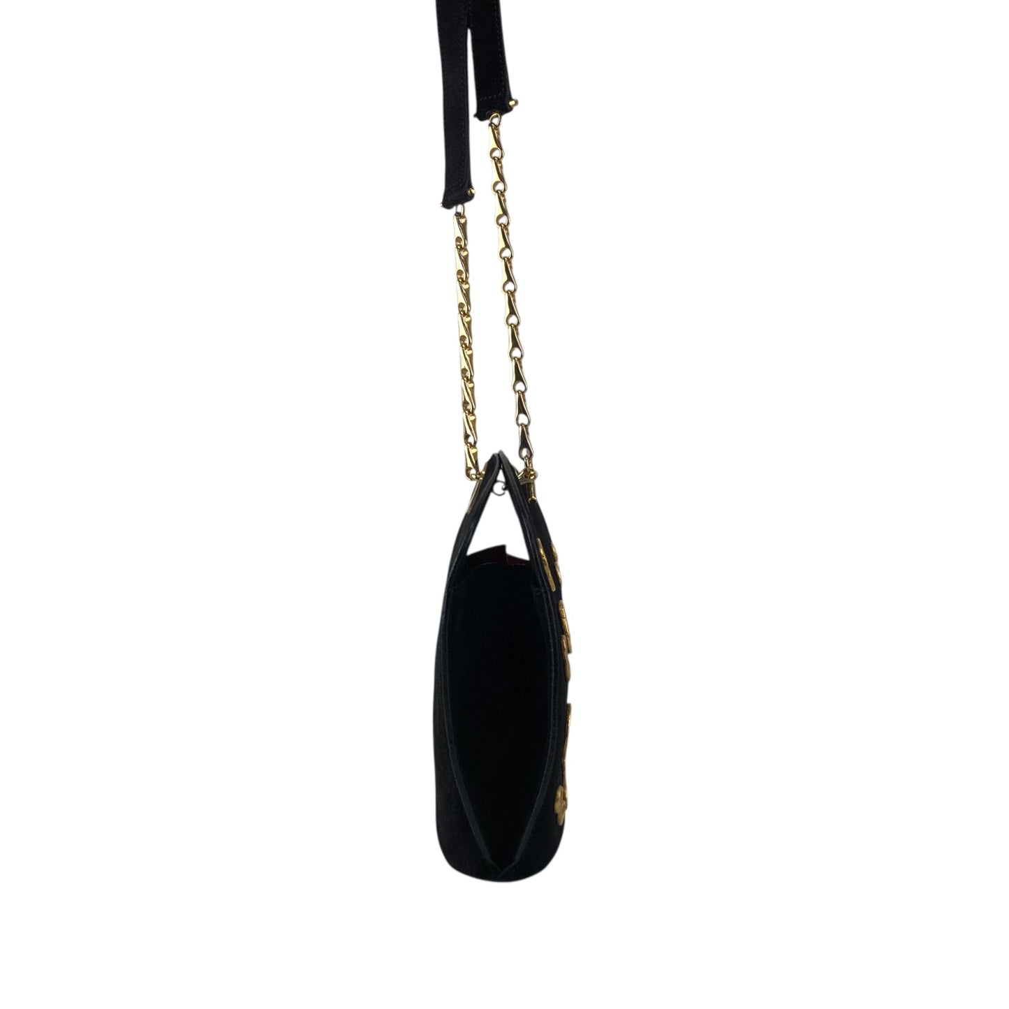 CELINE Chain Shoulder bag Black Vintage a7wb8n