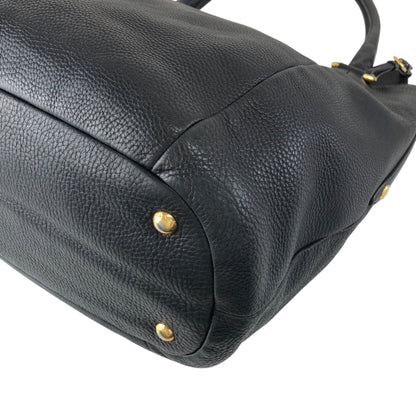 PRADA Logo Totebag Black Vintage f7udbt