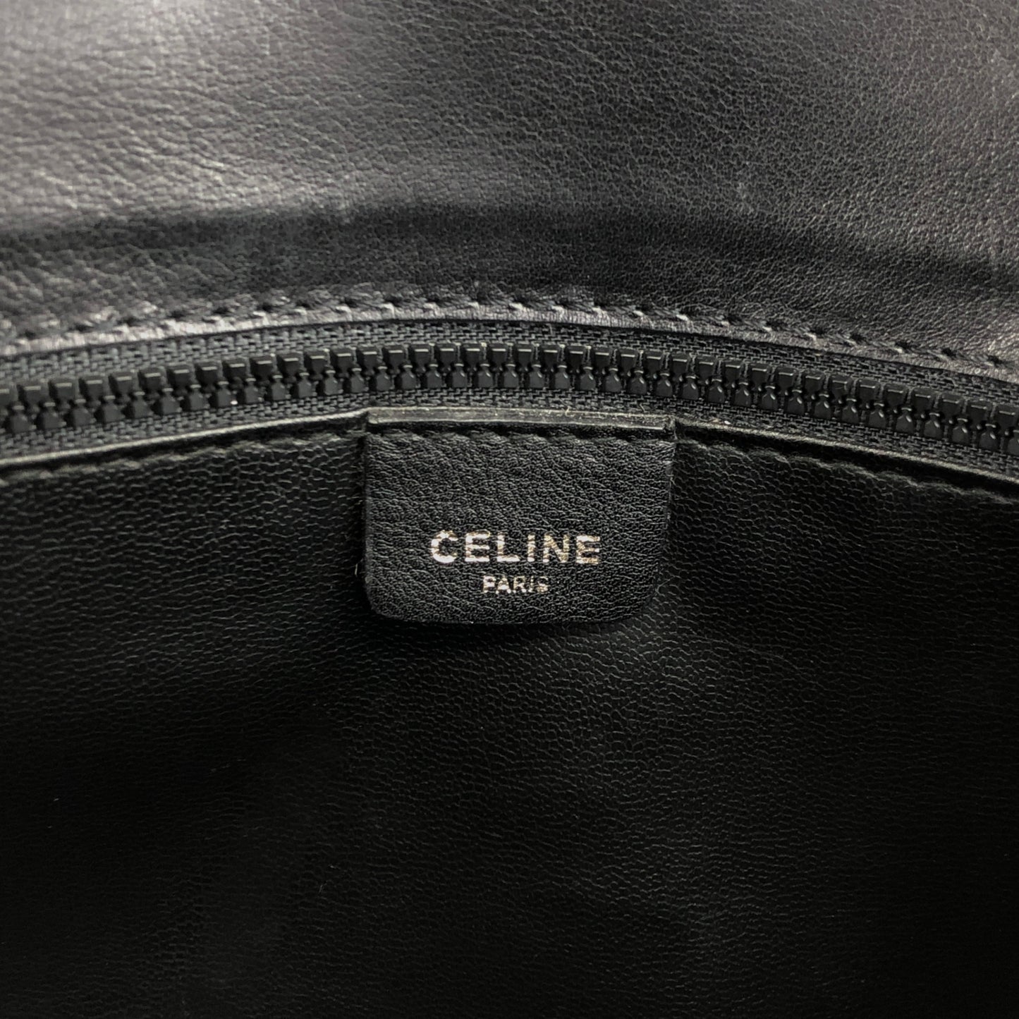 CELINE Blason Shoulder bag Black×Brown Vintage f8fsrs