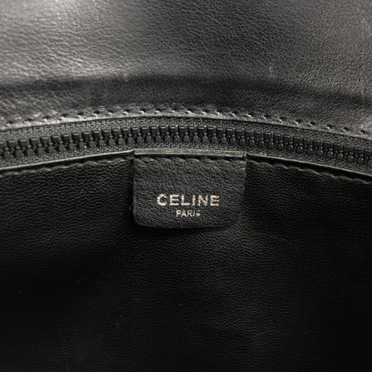 CELINE Blason Shoulder bag Black×Brown Vintage f8fsrs