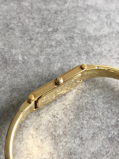 GUCCI Logo Quartz Watch Gold Vintage pynvz2