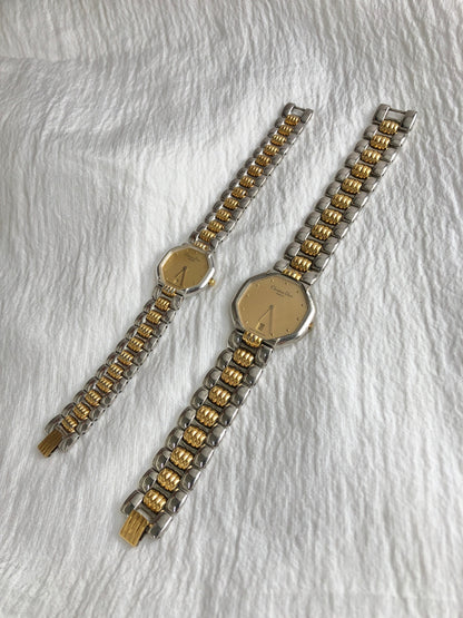 Christian Dior Quartz Watch Gold×Silver 40.203 Vintage 45bvr8