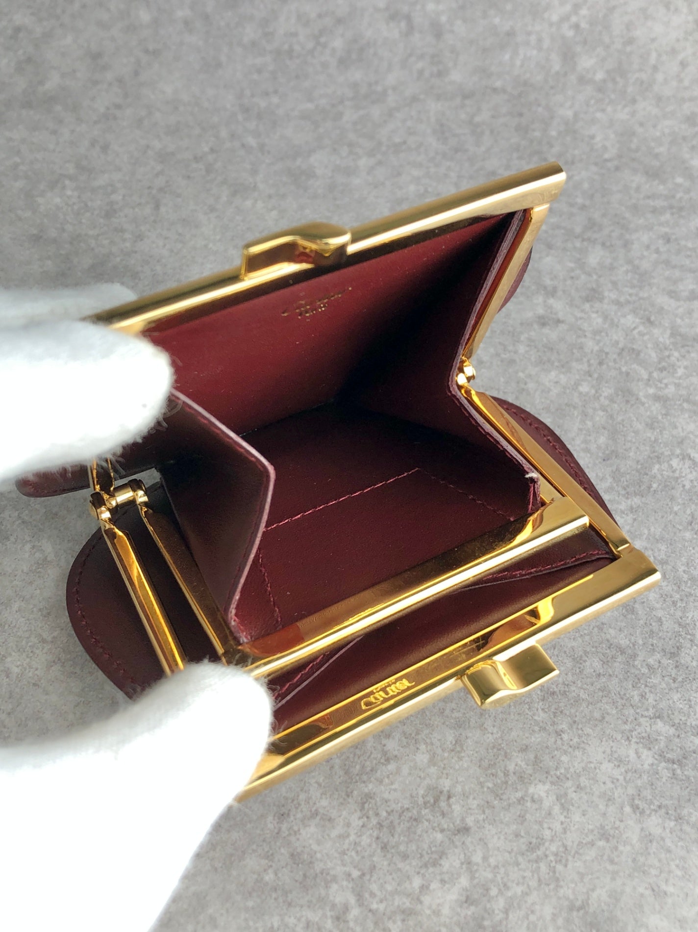 Cartier Coin Purse Bordeaux Vintage tbepi6