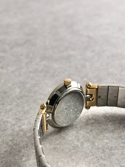 Christian Dior Quartz Watch Silver×Gold 3025 Vintage mw5525