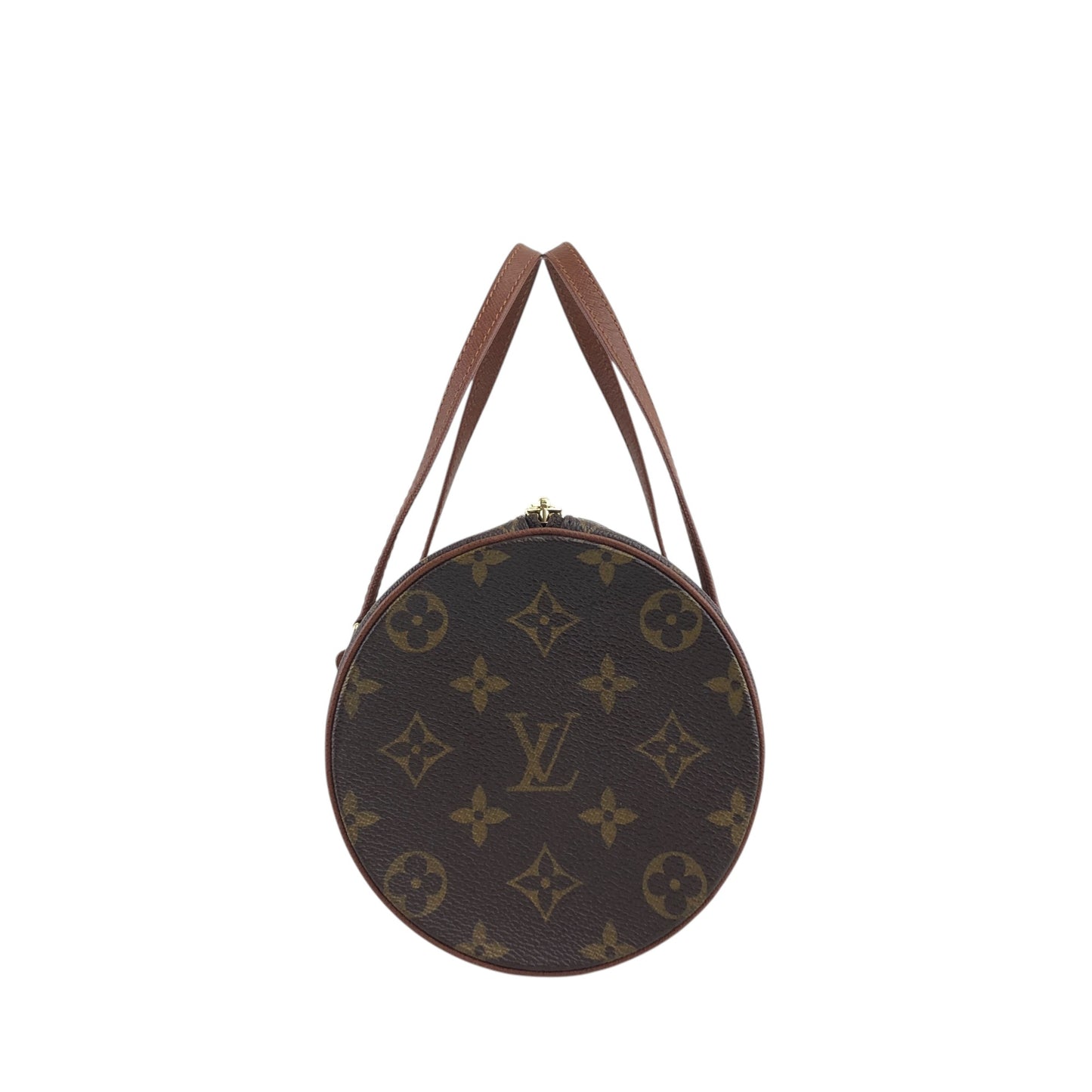 LOUIS VUITTON Monogram Handbag Brown Vintage s8bvhc