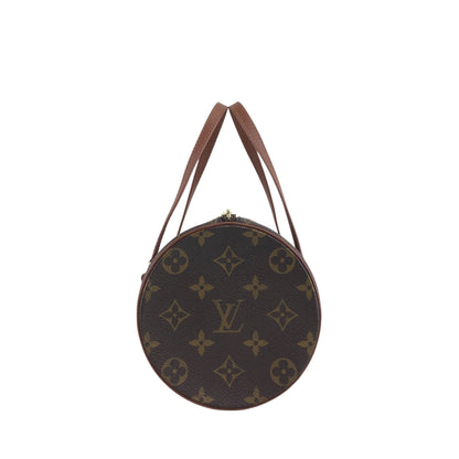 LOUIS VUITTON Monogram Handbag Brown Vintage s8bvhc