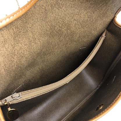 Christian Dior Honeycomb Pattern Handbag Beige Vintage 64sff4