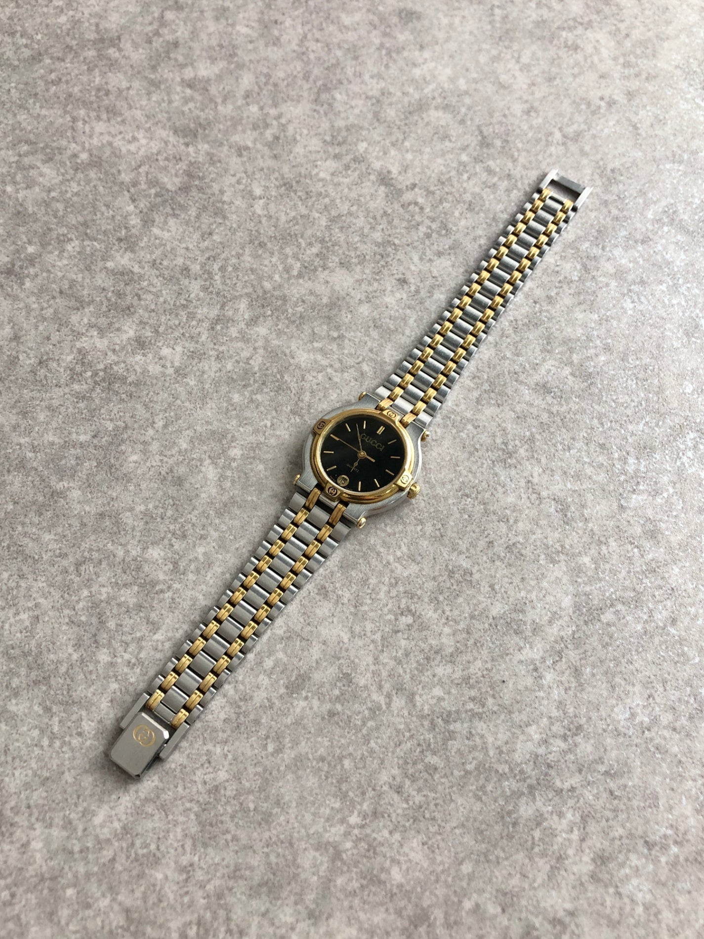 GUCCI Watch Silver×Gold 9000L Vintage r346dk