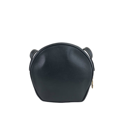 CELINE Gancini Round Shoulder bag Black Vintage 8b4h8c