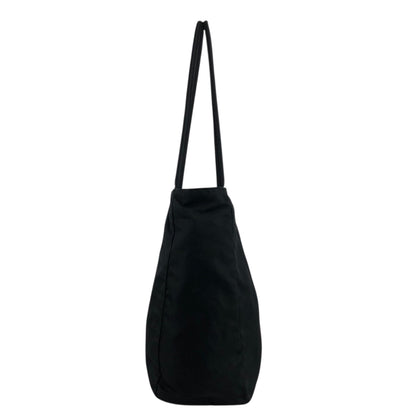 PRADA Tessuto Triangle Logo Totebag Black Vintage rsxruc