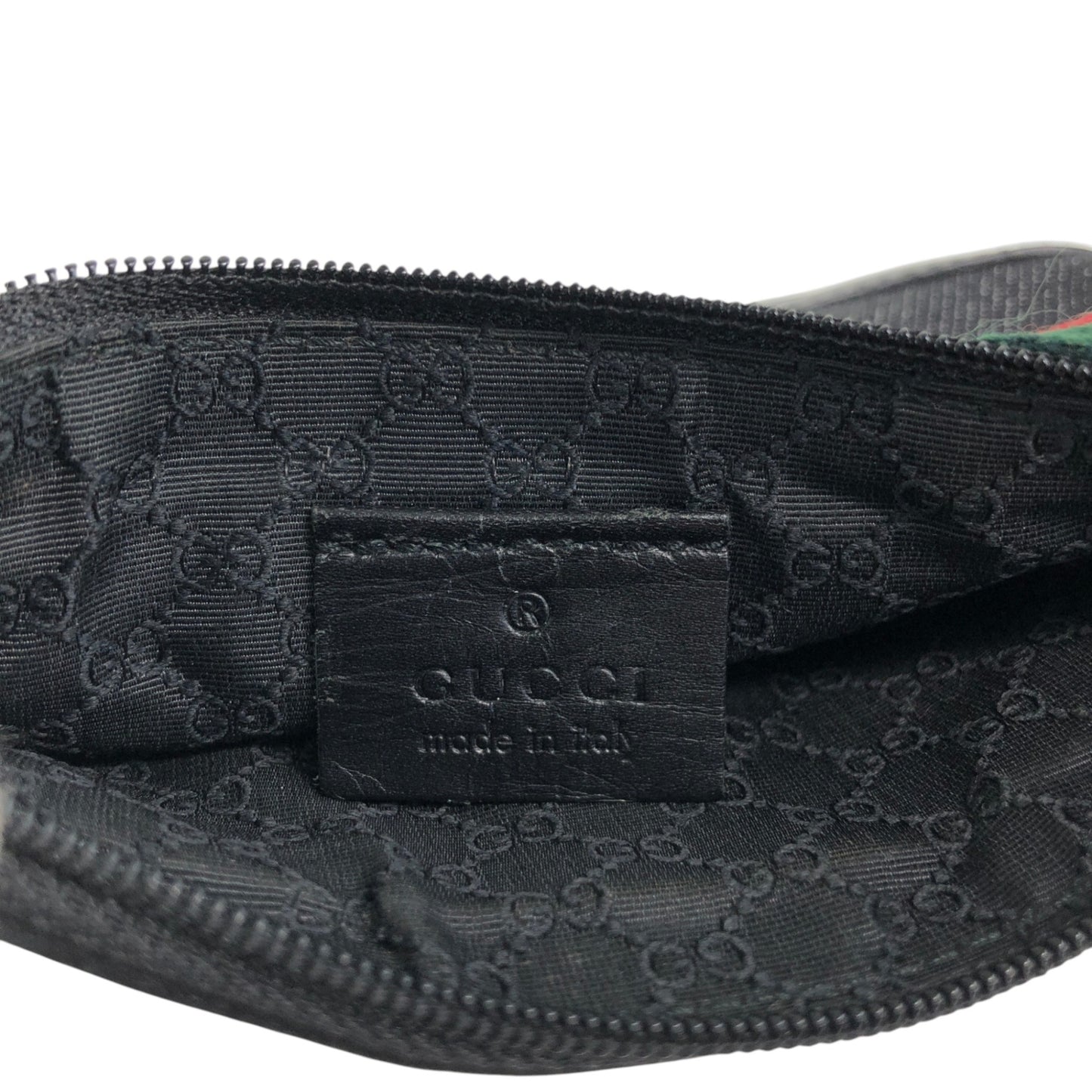 GUCCI Sherry Line Handbag Black Vintage zbzjgu