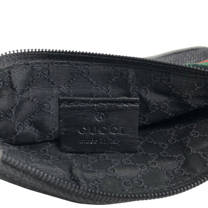 GUCCI Sherry Line Handbag Black Vintage zbzjgu