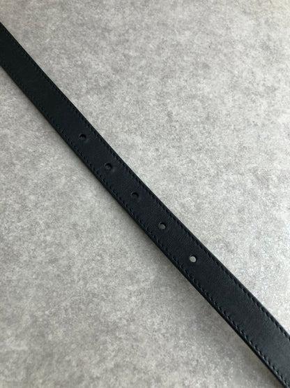 GUCCI GG Motif Belt Black Vintage ktd3wk