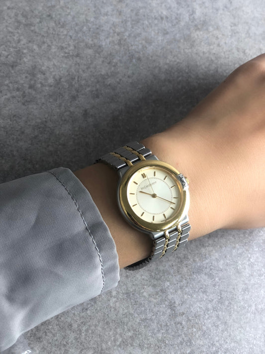 Yves Saint Laurent Watch Silver×Gold 107814 Vintage jzg86r