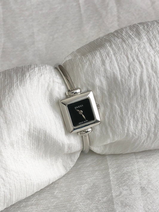GUCCI Quartz Watch Silver 1900L Vintage ey4n3g