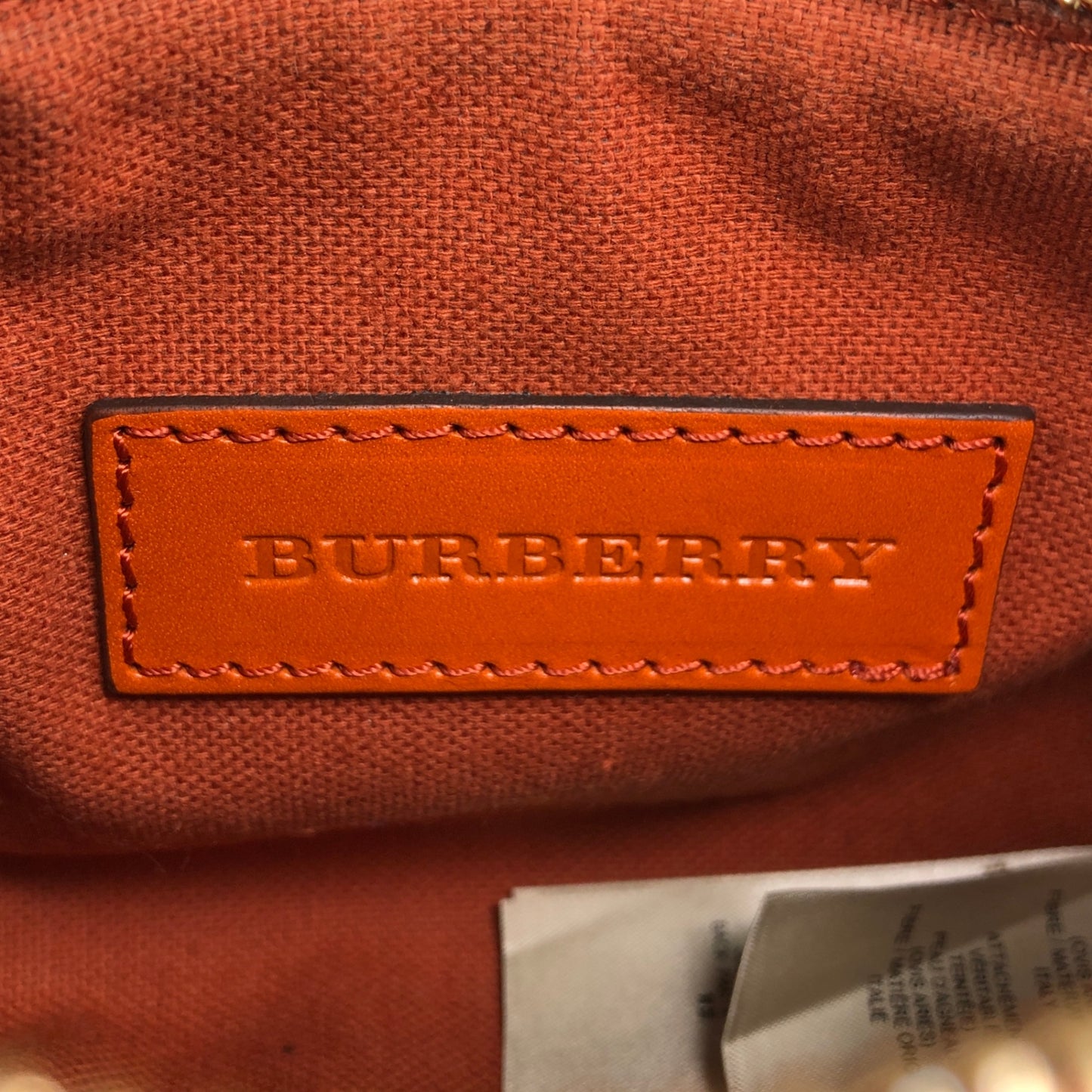 BURBERRY Nova Check Shoulder bag Beige×Orange Vintage 2e2732