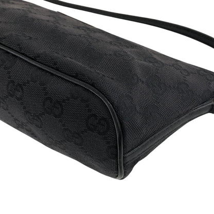 GUCCI GG Canvas Small Handbag Black Vintage j7yzmi