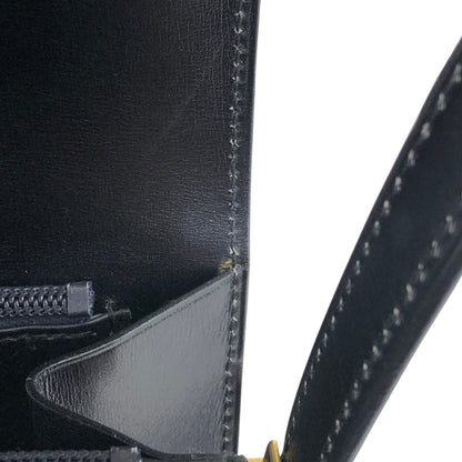 CELINE Gancini Shoulder bag Black Vintage gssz7x