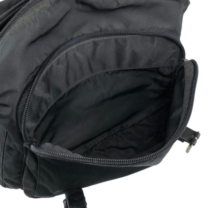 PRADA Tessuto Triangle Logo Shoulder bag Black Vintage xkated