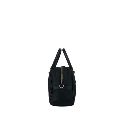 PRADA Triangle Logo Two-way Small Boston bag Shoulder bag Black Vintage 8z5ju7