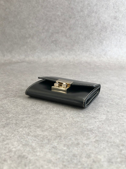 GUCCI Coin Purse Black Vintage fhgssf