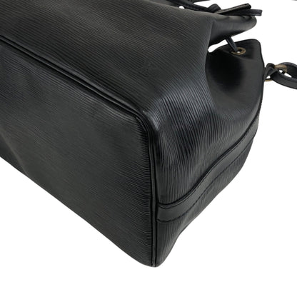 LOUIS VUITTON Epi Drawstring Shoulder bag Black Vintage d2i73r